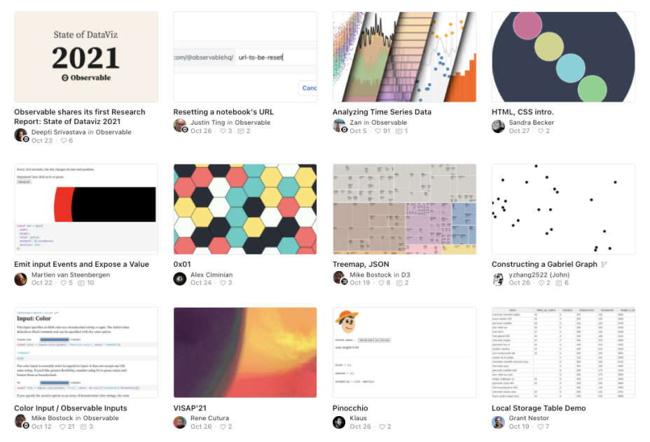 observable 作品集